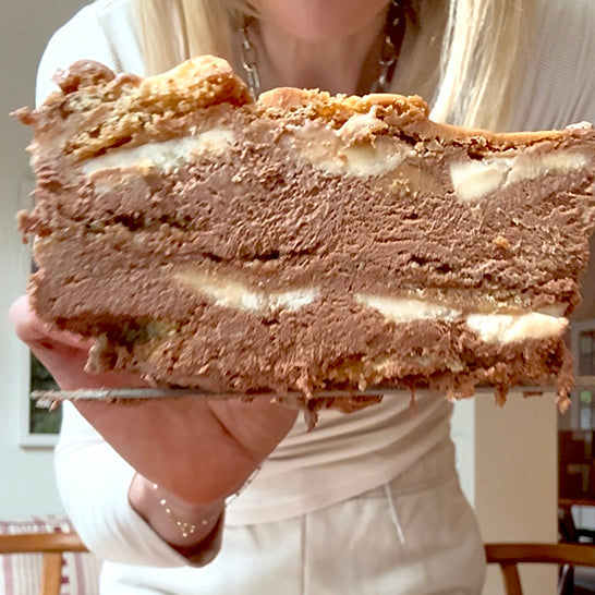 Odd Cookie Banana Peanut Butter Ice Cream Cake