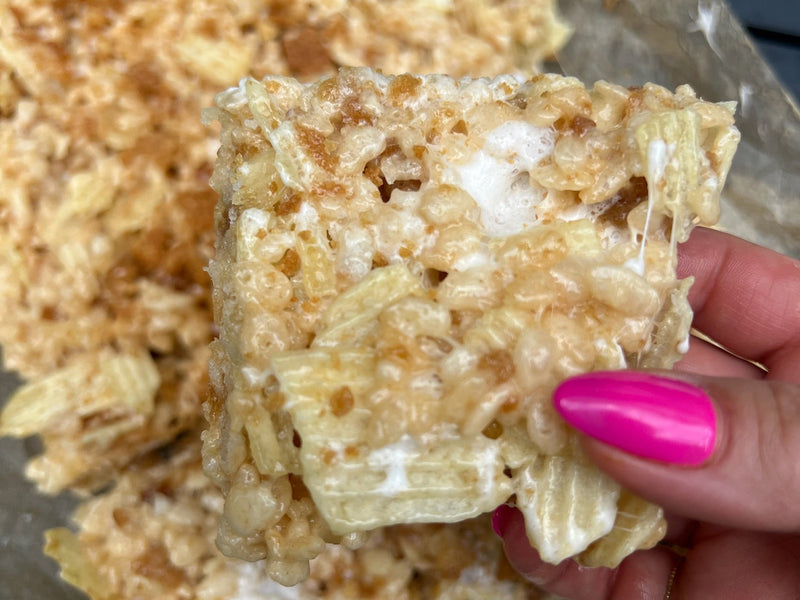 Odd Cookie Ruffle Rice Krispies Squares