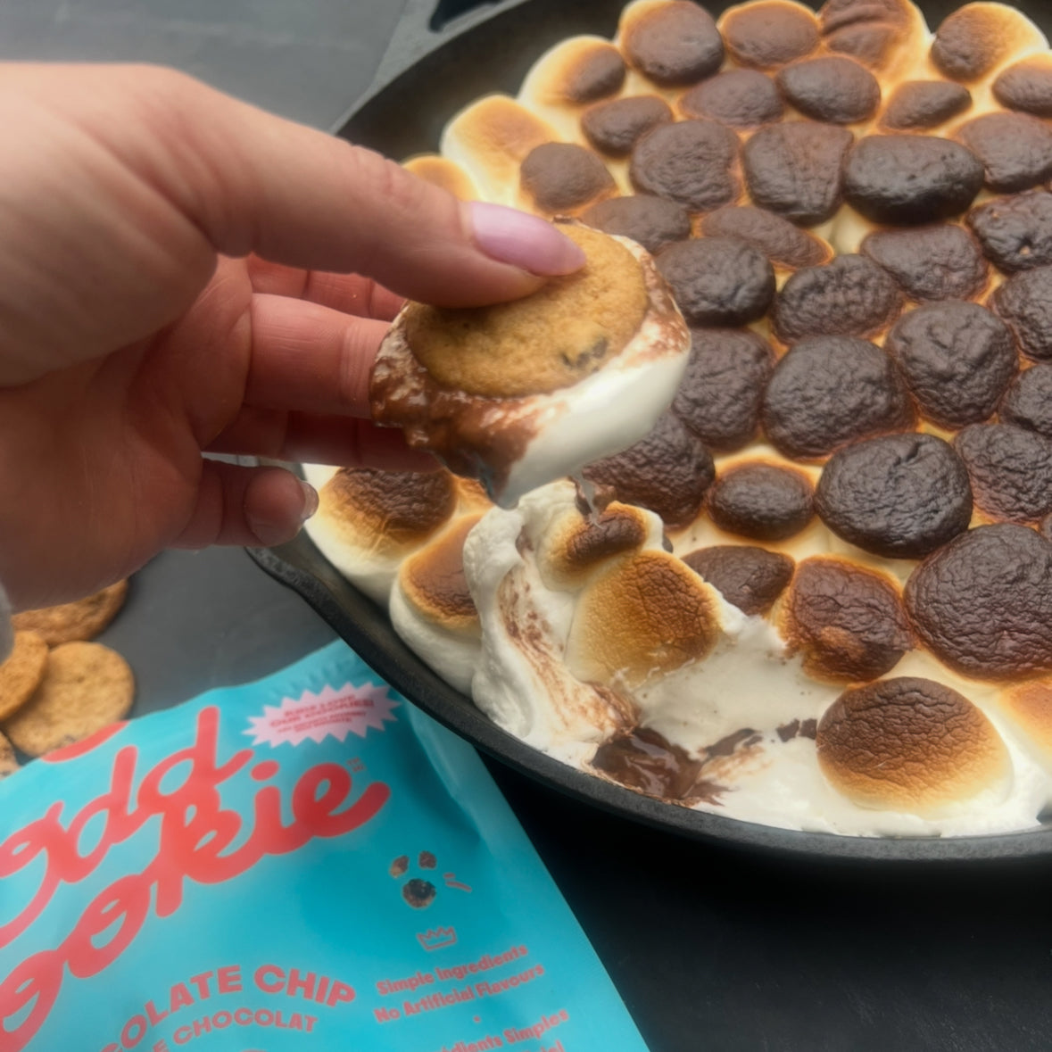 Odd Cookie S'mores Skillet Dip