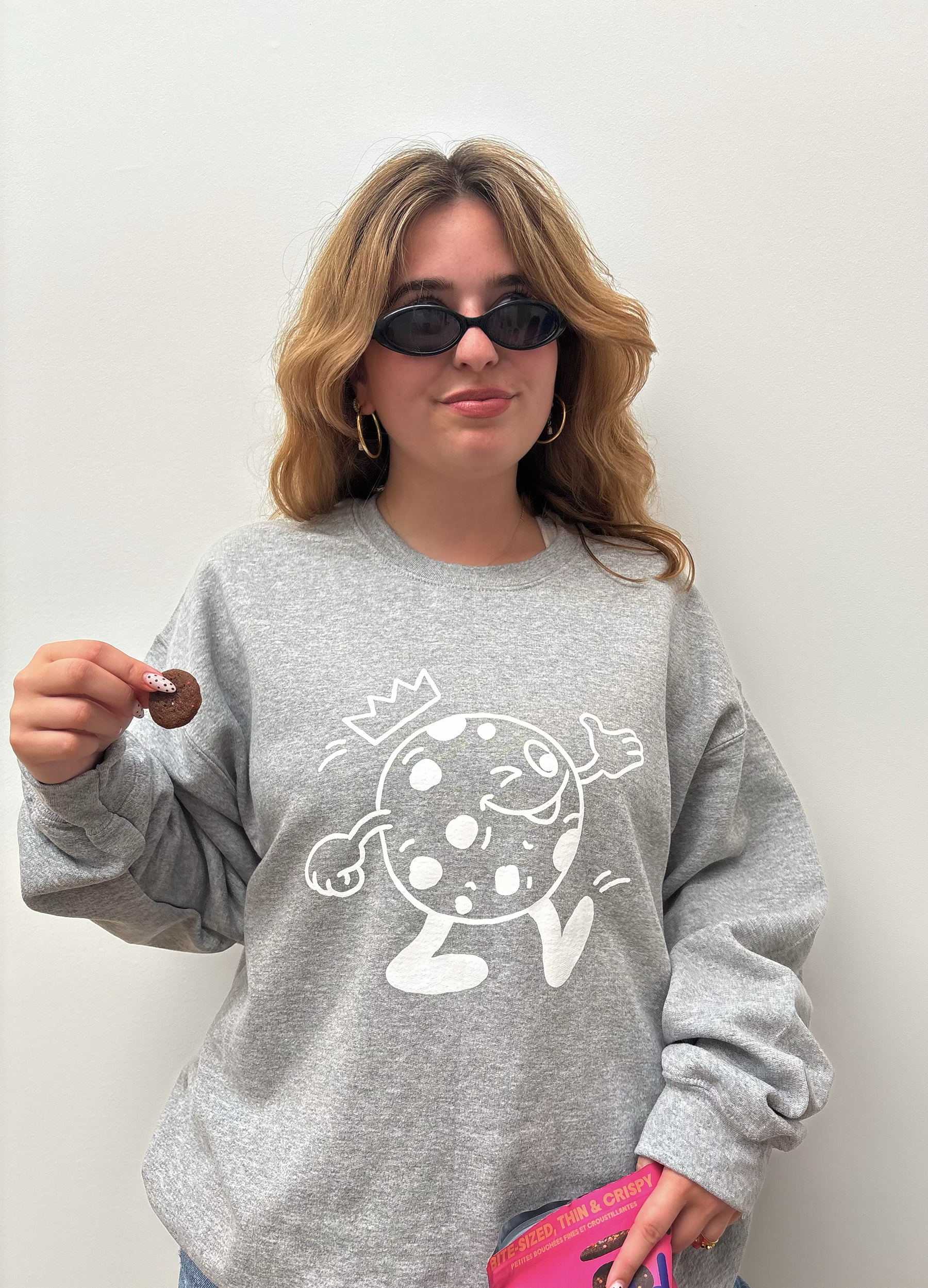 Odd Cookie Adult Crew (Grey/White)